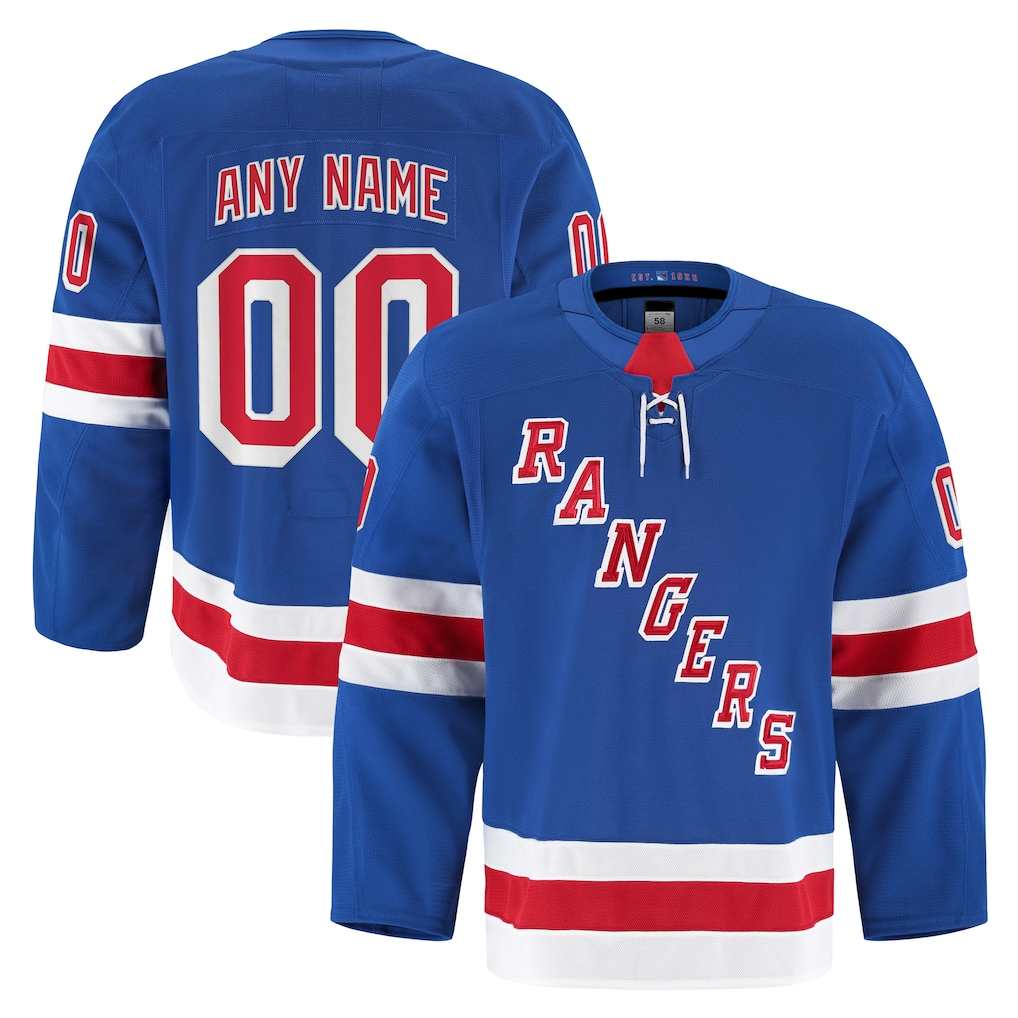 Crovyle Custom NY.Rangers Royal Home Authentic Pro Jerseys