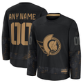 Crovyle Custom O.Senators Black 2024 Military Appreciation Practice Jerseys