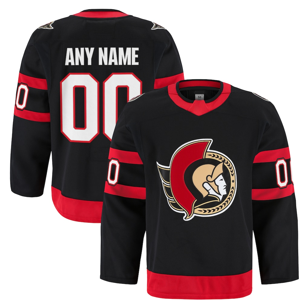 Crovyle Custom O.Senators Black Home Authentic Pro Jerseys