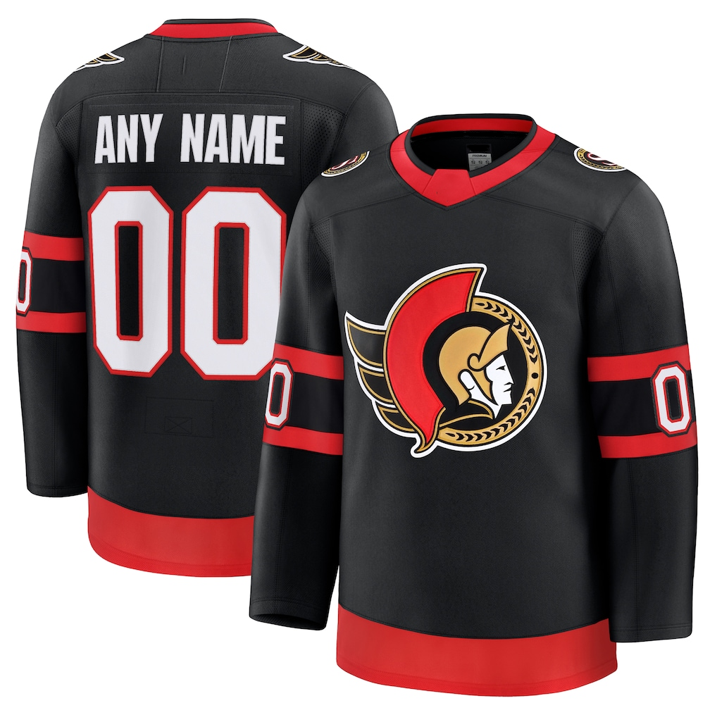 Crovyle Custom O.Senators Black Home Premium Jerseys