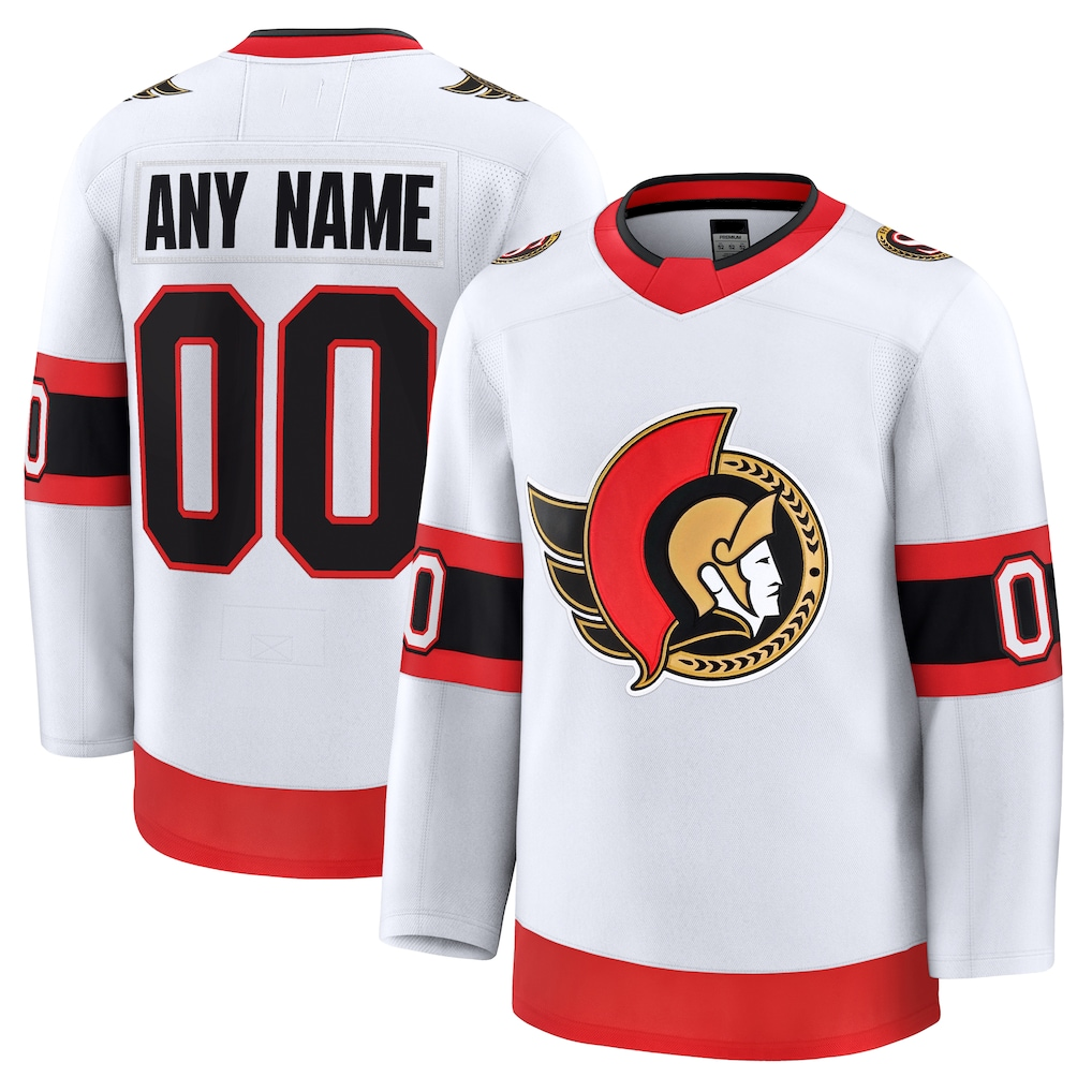 Crovyle Custom O.Senators White Away Premium Jerseys