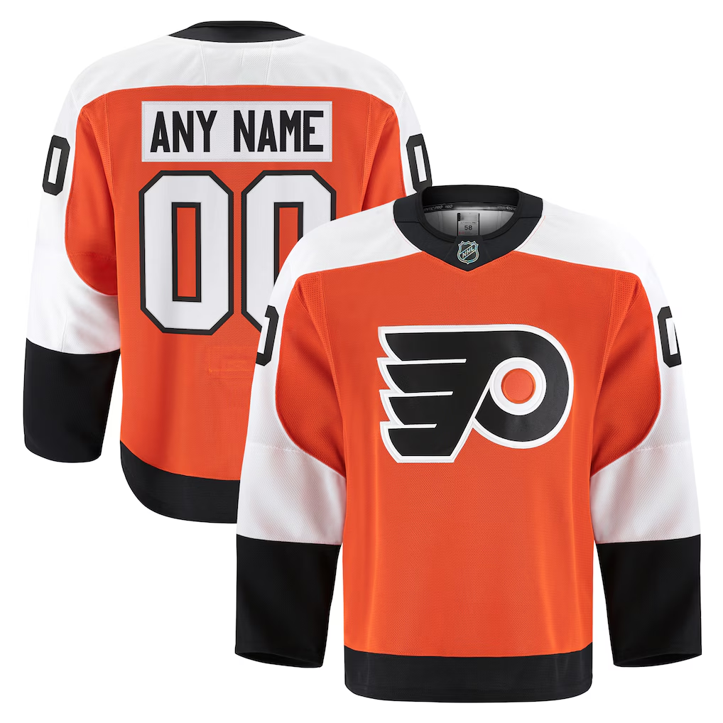 Crovyle Custom P.Flyers Orange Home Authentic Pro Jerseys