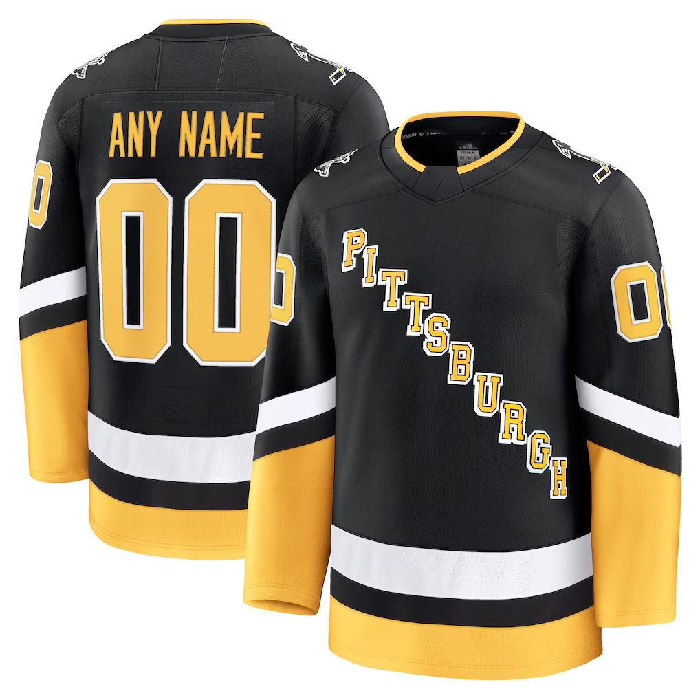 Crovyle Custom P.Penguins Black Alternate Premium Jerseys