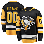 Crovyle Custom P.Penguins Black Home Breakaway Jerseys