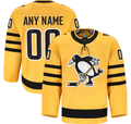 Crovyle Custom P.Penguins Gold Alternate Authentic Pro Jerseys