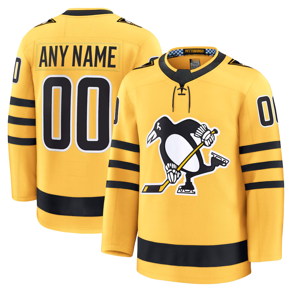 Crovyle Custom P.Penguins Gold Alternate Premium Jerseys