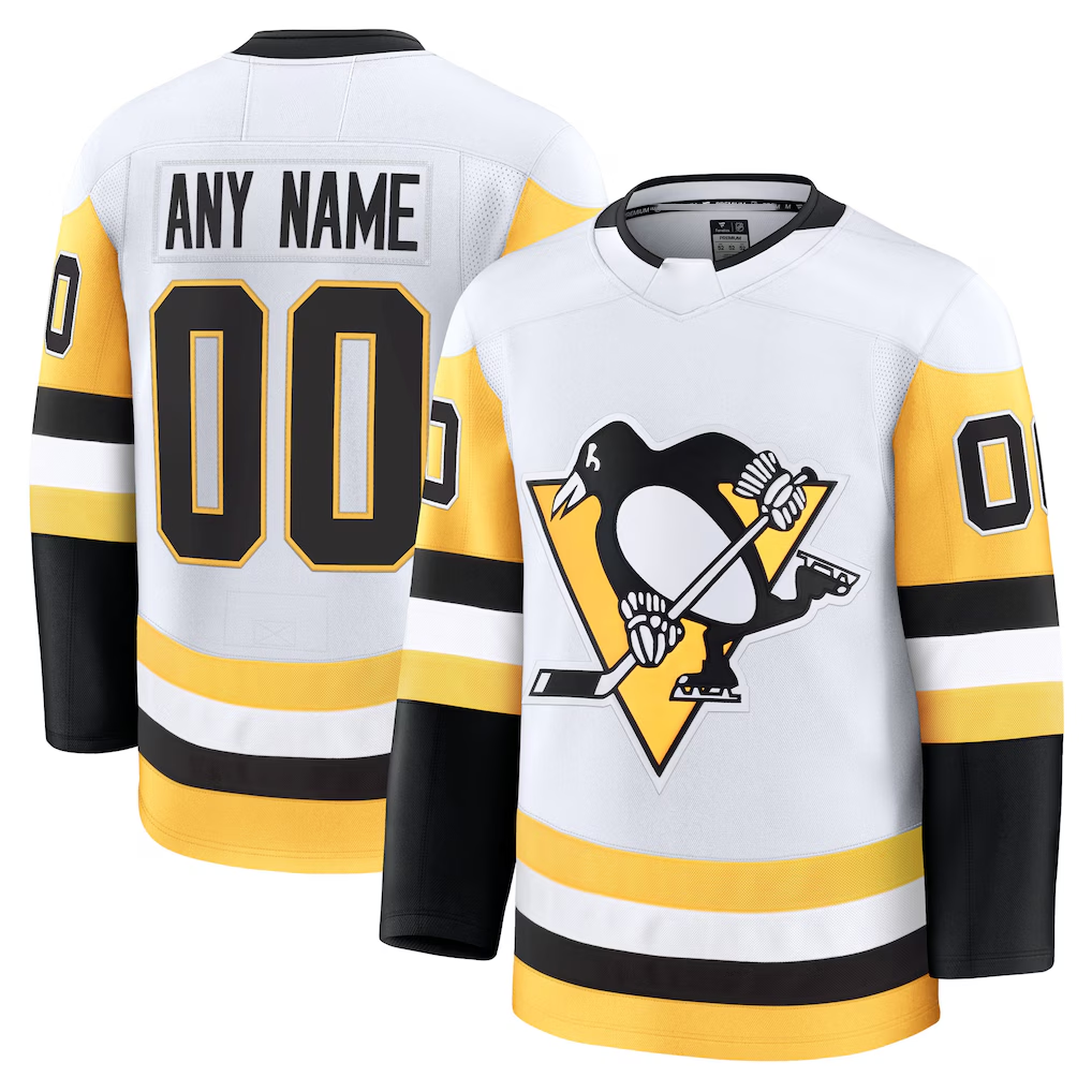 Crovyle Custom P.Penguins White Away Premium Jerseys