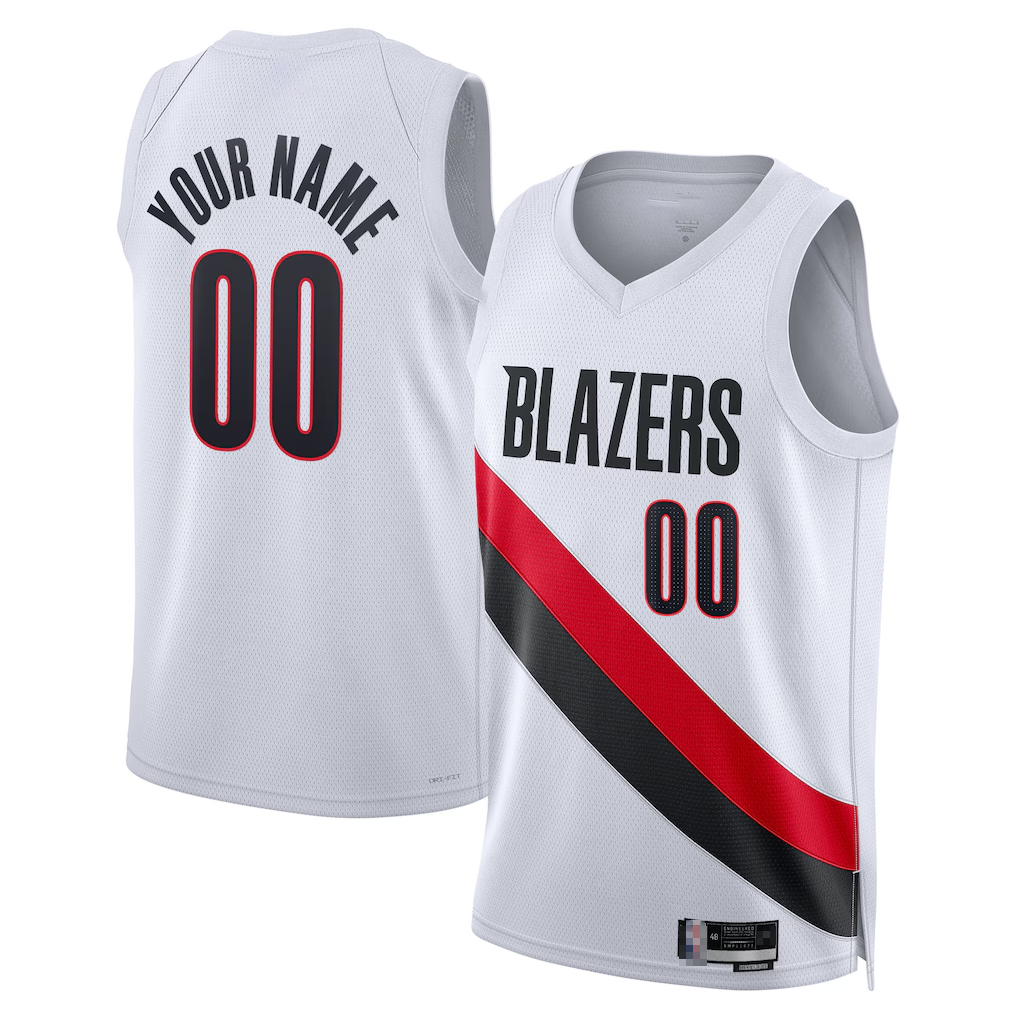 Crovyle Custom PT.Blazers White Swingman Jerseys - Association Edition
