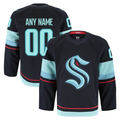 Crovyle Custom S.Kraken Navy Home Authentic Pro Jerseys