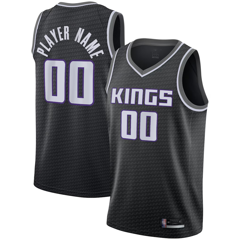 Crovyle Custom S.kings Black Swingman Jerseys - Statement Edition