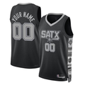 Crovyle Custom SA.Spurs Black 2022-2023 Swingman Jerseys - Statement Edition