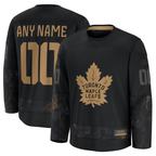 Crovyle Custom T.Maple Leafs Black 2024 Military Appreciation Practice Jerseys