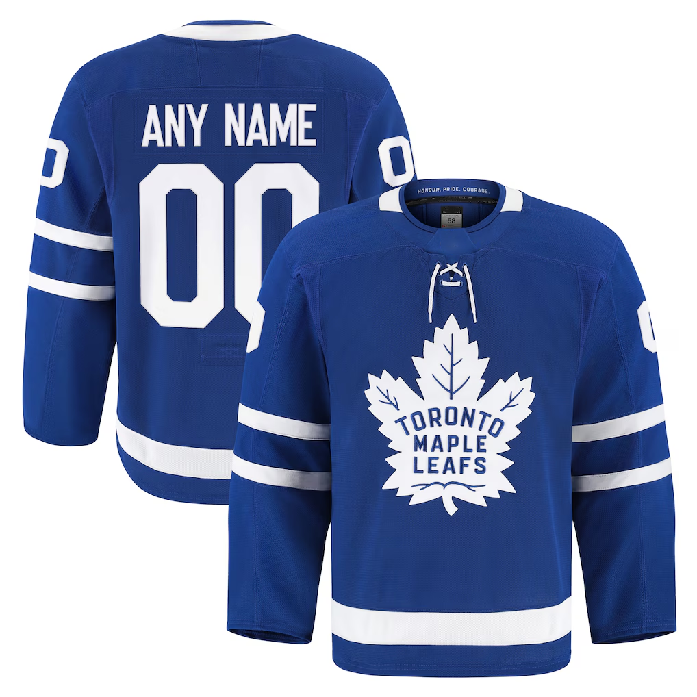 Crovyle Custom T.Maple Leafs Blue Home Authentic Pro Jerseys