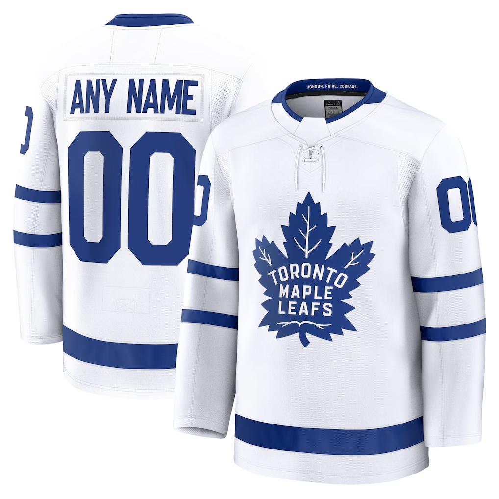 Crovyle Custom T.Maple Leafs White Away Premium Jerseys