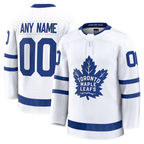 Crovyle Custom T.Maple Leafs White Away Premium Jerseys