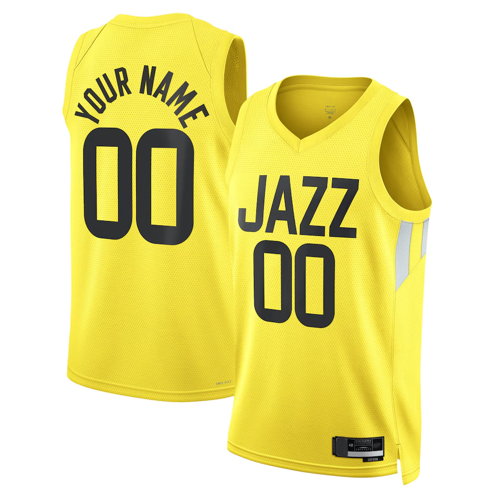 Crovyle Custom U.Jazz Gold Swingman Jerseys - Icon Edition
