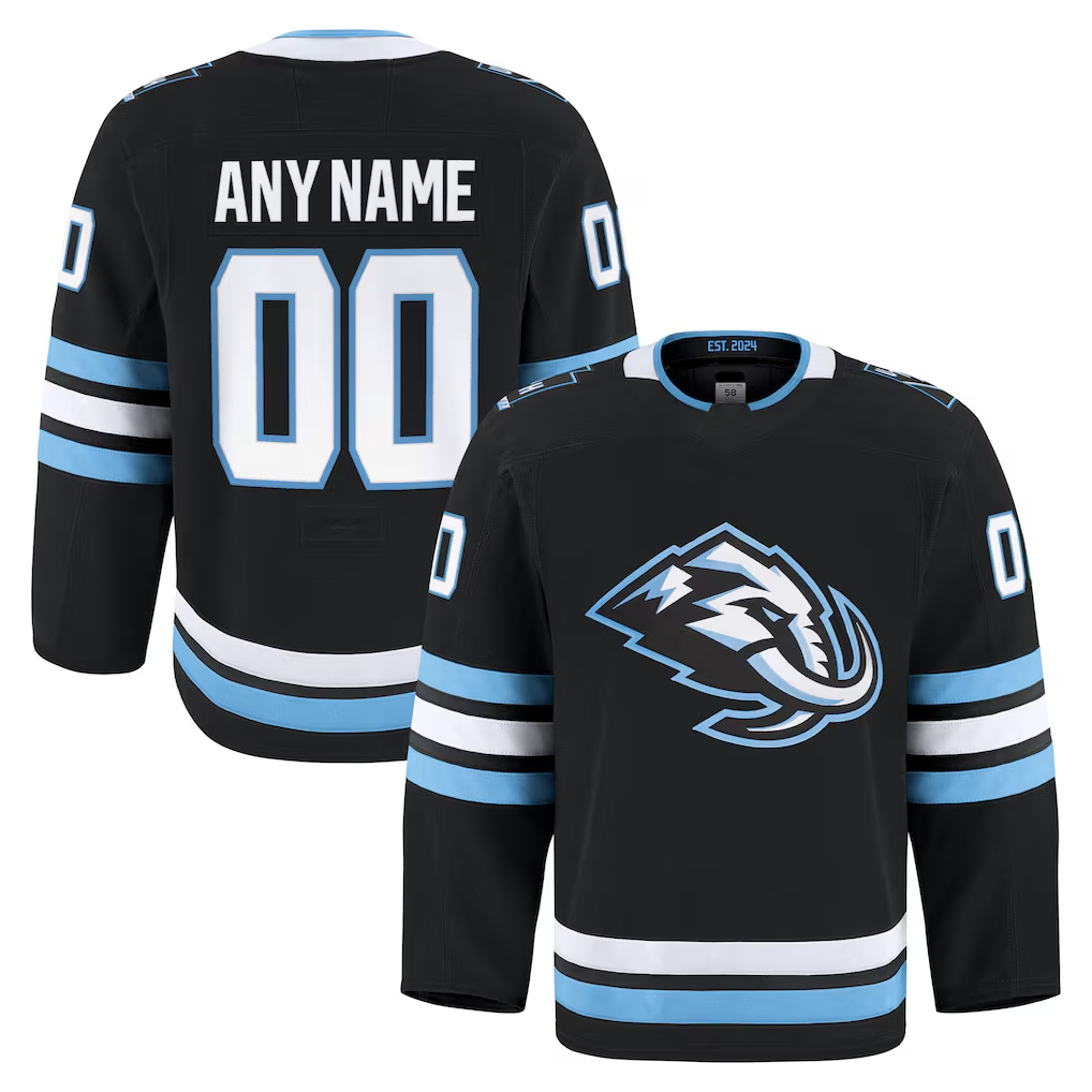 Crovyle Custom U.Mammoth Black Home Authentic Pro Jerseys