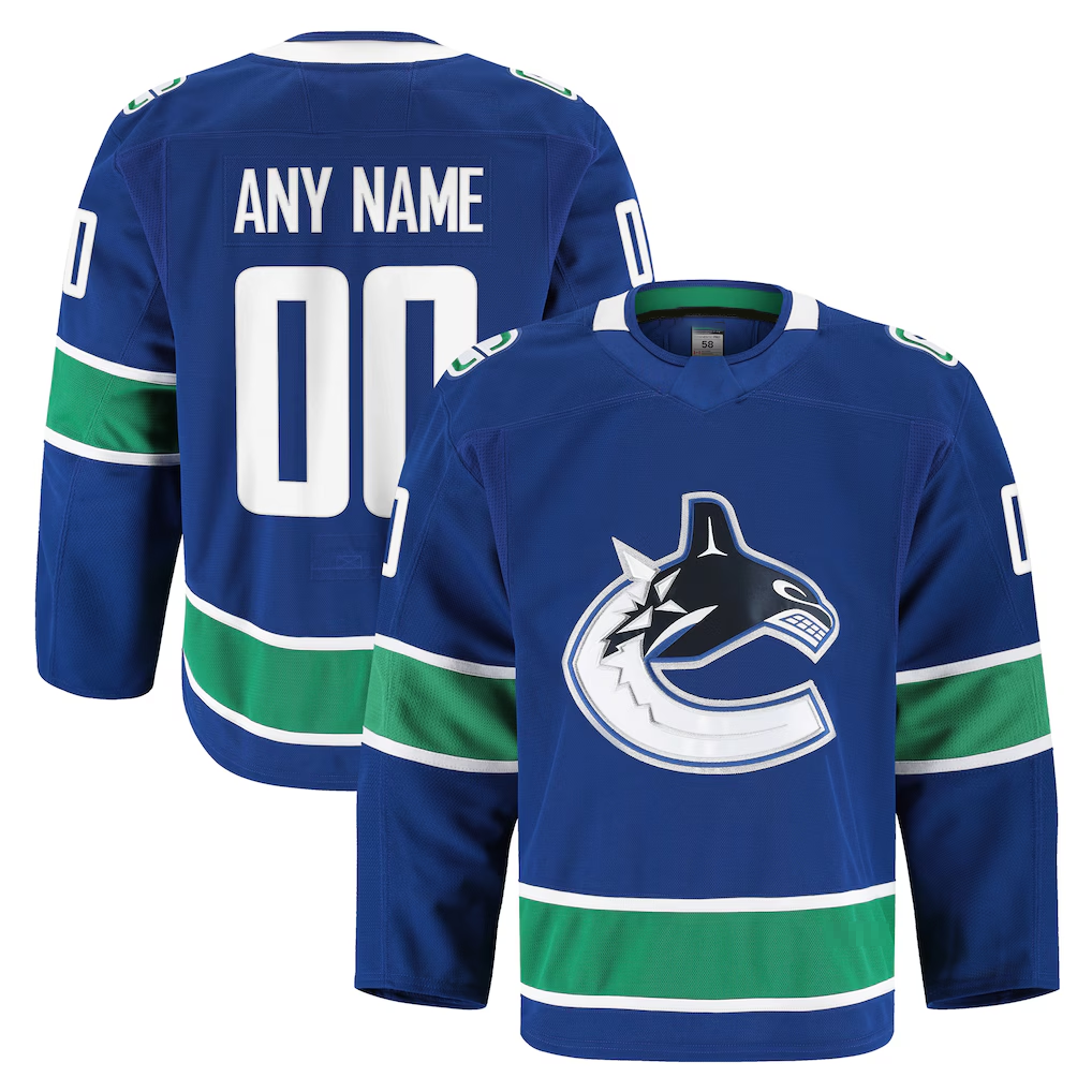 Crovyle Custom V.Canucks Blue Home Authentic Pro Jerseys