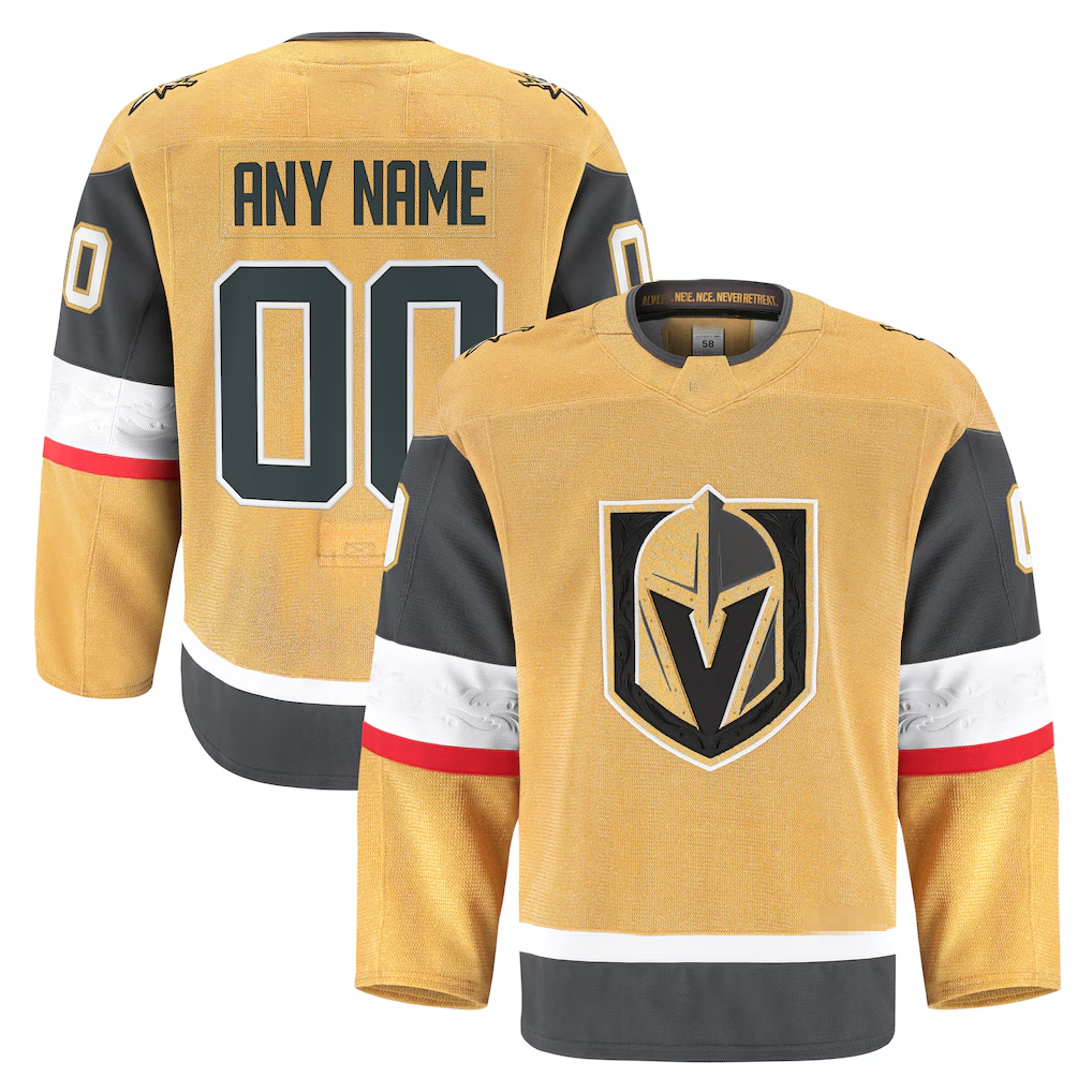 Crovyle Custom V.Golden Knights Gold Home Authentic Pro Jerseys
