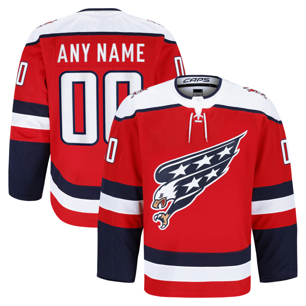 Crovyle Custom W.Capitals Red Alternate Authentic Pro Jerseys