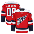 Crovyle Custom W.Capitals Red Alternate Authentic Pro Jerseys