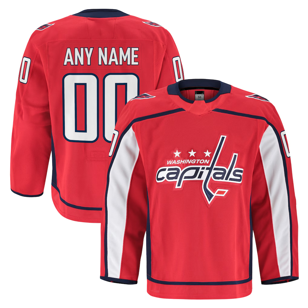Crovyle Custom W.Capitals Red Home Authentic Pro Jerseys