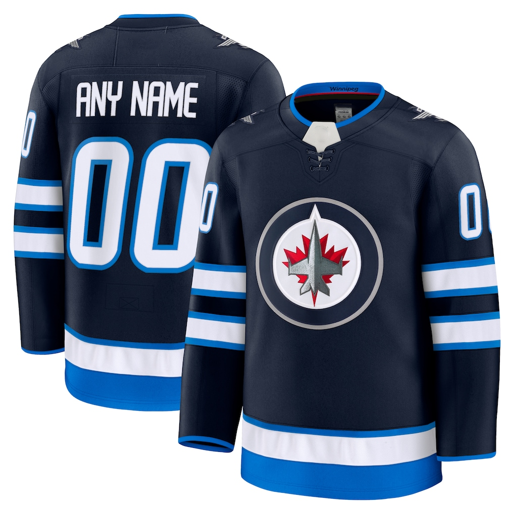 Crovyle Custom W.Jets Navy Home Premium Jerseys