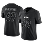 Crovyle D.Broncos #69 Mike McGlinchey Player Black Reflective Limited Stitched Jerseys