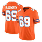 Crovyle D.Broncos #69 Mike McGlinchey Player Orange Limited Alternate Vapor F.U.S.E. Throwback Game Stitched Jerseys