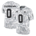 Crovyle D.Cowboys #0 DeMarvion Overshown Player Arctic Camo Salute to Service Limited Home Game Stitched Jerseys