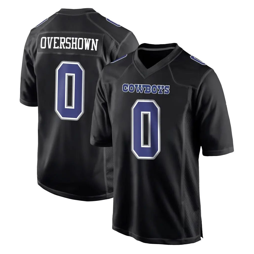 Crovyle D.Cowboys #0 DeMarvion Overshown Player Carbon Black Fashion Home Game Stitched Jerseys