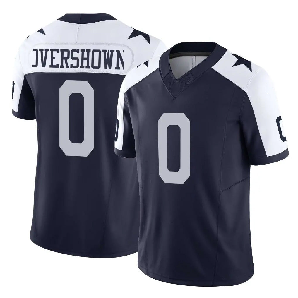 Crovyle D.Cowboys #0 DeMarvion Overshown Player Navy-White Limited Alternate Vapor F.U.S.E. Home Game Stitched Jerseys
