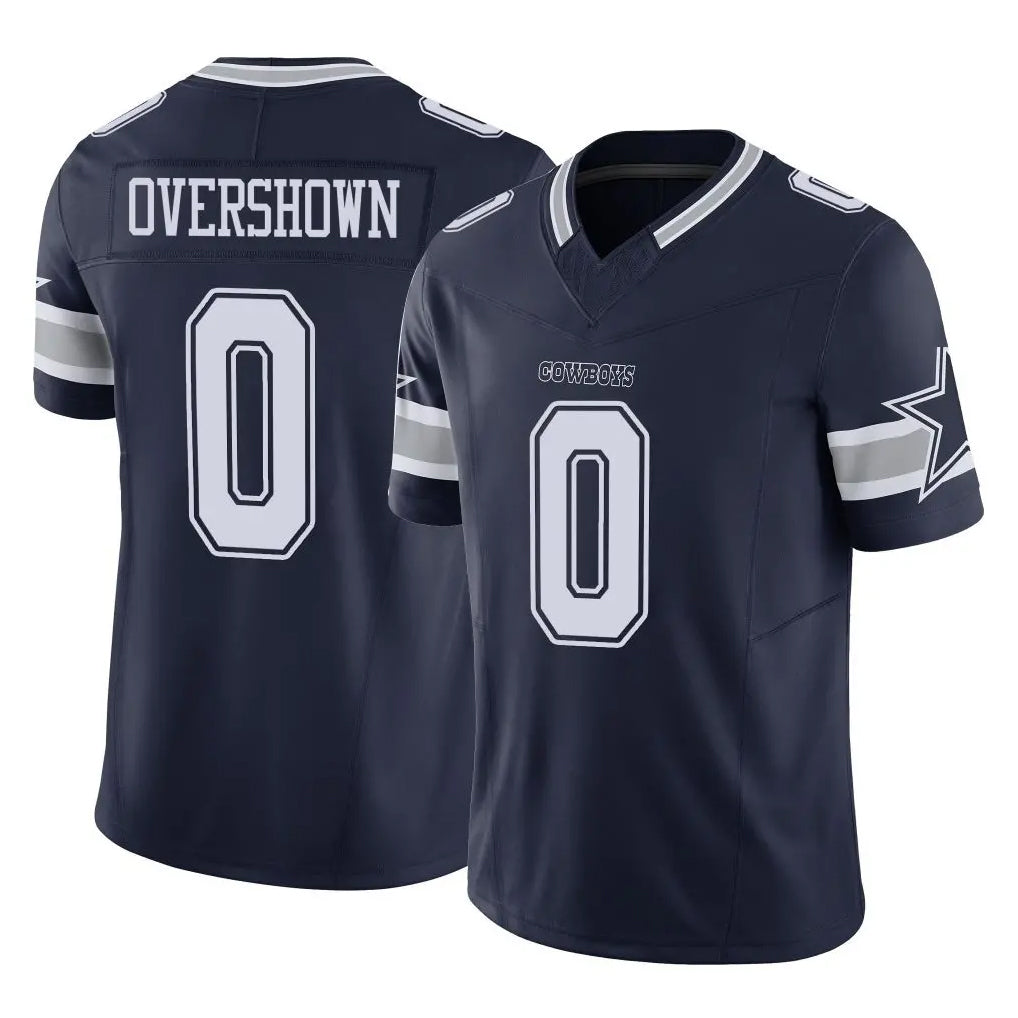 Crovyle D.Cowboys #0 DeMarvion Overshown Player Navy Limited Vapor F.U.S.E. Home Game Stitched Jerseys