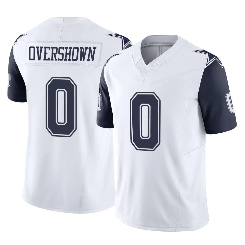 Crovyle D.Cowboys #0 DeMarvion Overshown Player White-Navy Limited Vapor F.U.S.E. Home Game Stitched Jerseys