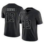 Crovyle D.Cowboys #13 Caleb Downs Player Black Limited Reflective Home Game Stitched Jerseys