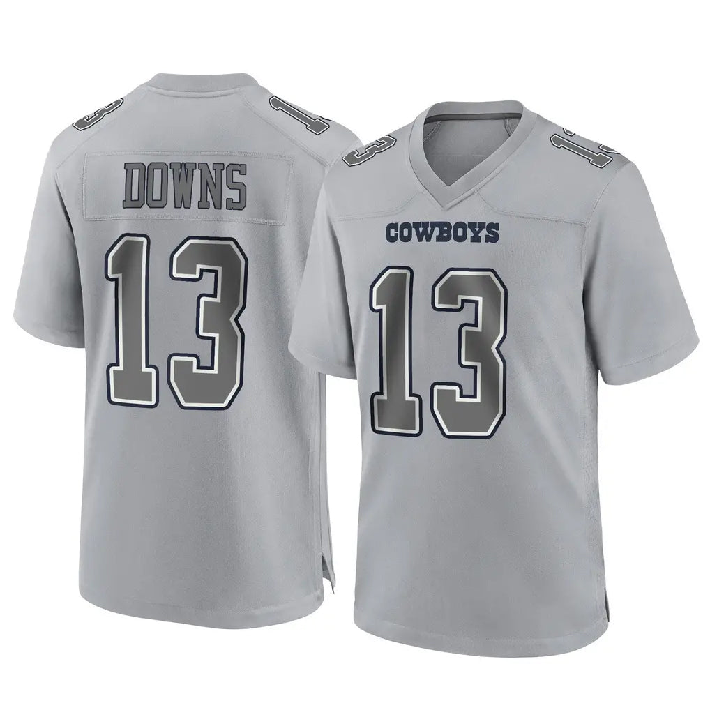 Crovyle D.Cowboys #13 Caleb Downs Player Gray Atmosphere Fashion Home Game Stitched Jerseys