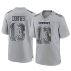 Crovyle D.Cowboys #13 Caleb Downs Player Gray Atmosphere Fashion Home Game Stitched Jerseys