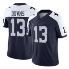 Crovyle D.Cowboys #13 Caleb Downs Player Navy-White Limited Alternate Vapor F.U.S.E. Home Game Stitched Jerseys