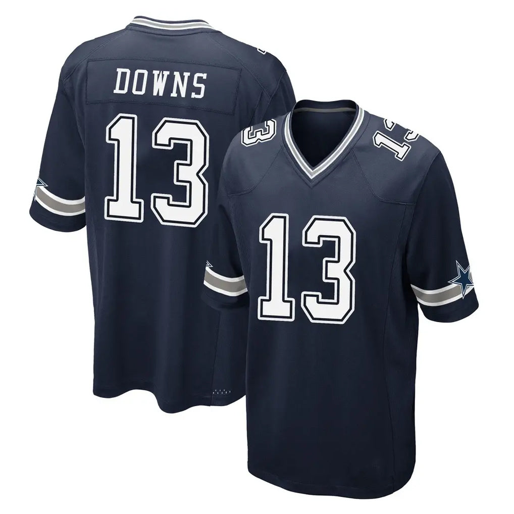 Crovyle D.Cowboys #13 Caleb Downs Player Navy Home Game Stitched Jerseys