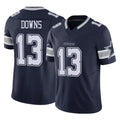 Crovyle D.Cowboys #13 Caleb Downs Player Navy Limited Vapor F.U.S.E. Home Game Stitched Jerseys