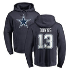 Crovyle D.Cowboys #13 Caleb Downs Player Navy Pullover Hoodies Limited Stitched Jerseys