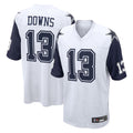 Crovyle D.Cowboys #13 Caleb Downs Player White-Navy Home Game Stitched Jerseys