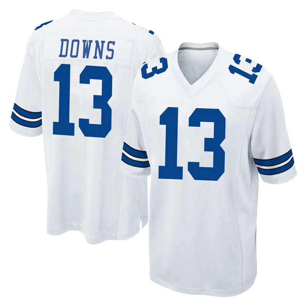 Crovyle D.Cowboys #13 Caleb Downs Player White Home Game Stitched Jerseys