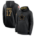 Crovyle D.Cowboys #17 Brandon Aubrey Player Black Salute to Service Pullover Hoodies Limited Stitched Jerseys