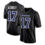 Crovyle D.Cowboys #17 Brandon Aubrey Player Carbon Black Fashion Home Game Stitched Jerseys