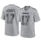 Crovyle D.Cowboys #17 Brandon Aubrey Player Gray Atmosphere Fashion Home Game Stitched Jerseys
