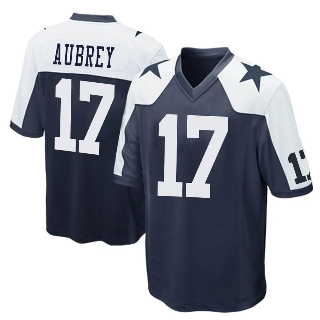 Crovyle D.Cowboys #17 Brandon Aubrey Player Navy-White Alternate Home Game Stitched Jerseys