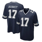 Crovyle D.Cowboys #17 Brandon Aubrey Player Navy Home Game Stitched Jerseys