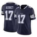 Crovyle D.Cowboys #17 Brandon Aubrey Player Navy Limited Vapor F.U.S.E. Home Game Stitched Jerseys