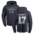 Crovyle D.Cowboys #17 Brandon Aubrey Player Navy Pullover Hoodies Limited Stitched Jerseys